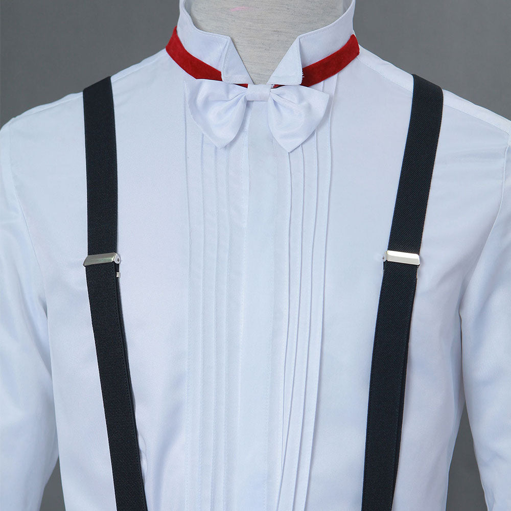 Hallowee Sailor Moon Costume Tuxedo Mask Chiba Mamoru Cosplay Outfits with Accessories Men and Kids