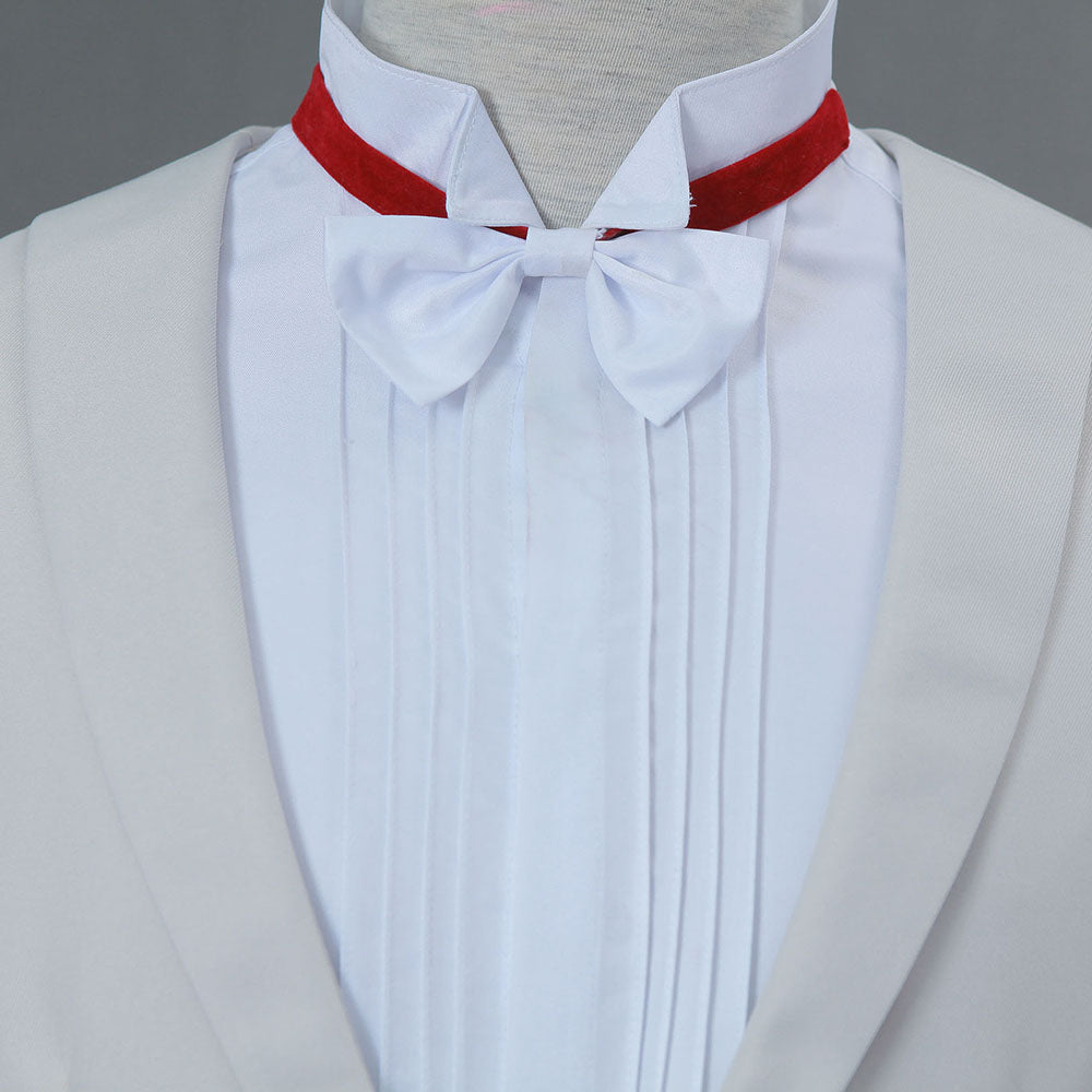 Hallowee Sailor Moon Costume Tuxedo Mask Chiba Mamoru Cosplay Outfits with Accessories Men and Kids
