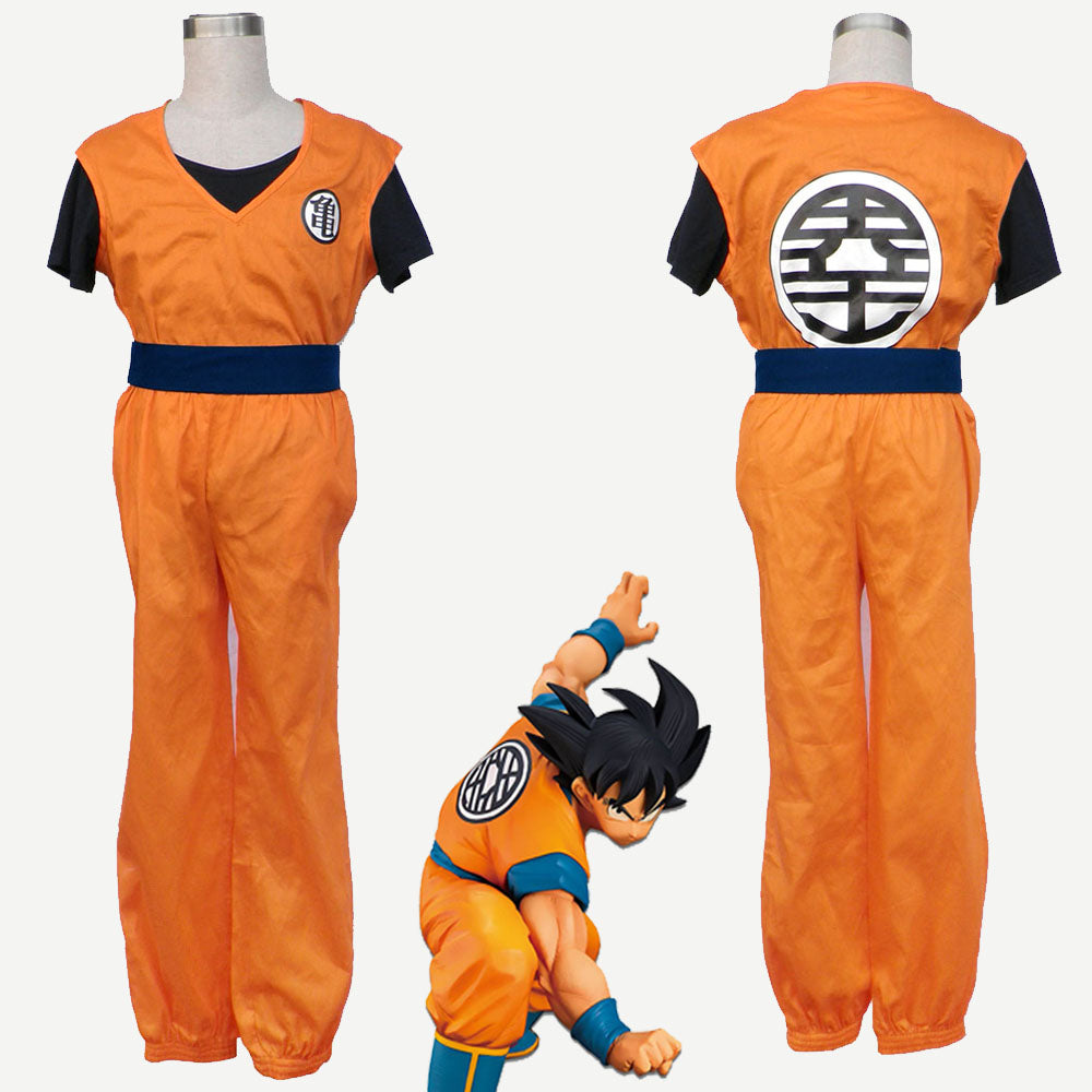 Dragon Ball Son Goku Training Costume Outfits Chinese Character Turtles Cosplay Men and Kids Halloween