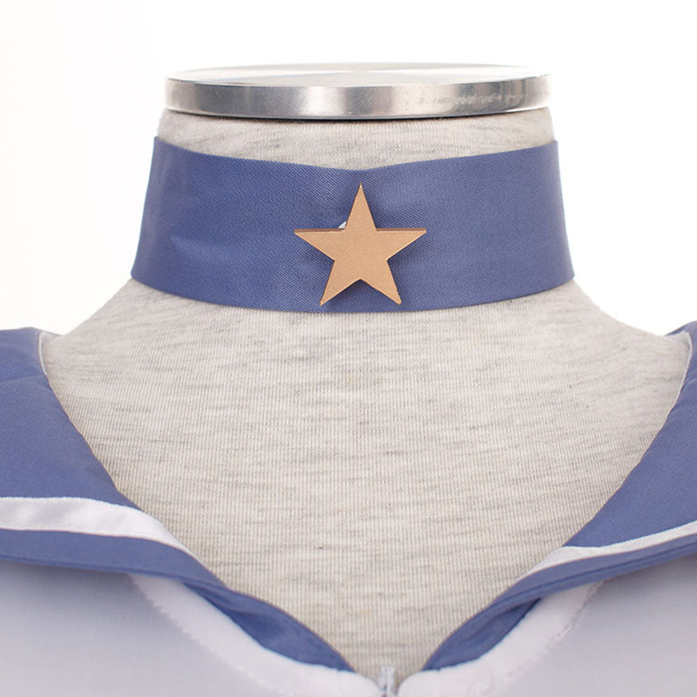 Halloween Anime Sailor Moon Costume Tomoyo Hotaru Sailor saturn Fighting Cosplay Full Outfit