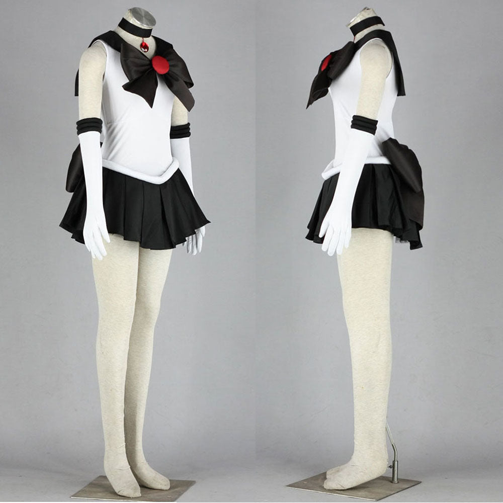 Anime Sailor Moon Costume Mingou setsuna Sailor pluto Fighting Cosplay Outfit and Accessories Women and Kids Halloween