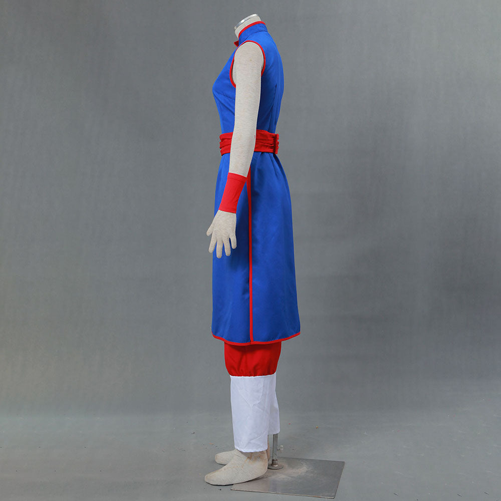 Dragon Ball Chichi Unmarried Blue Cosplay Costume Ouffits Women and Kids Halloween
