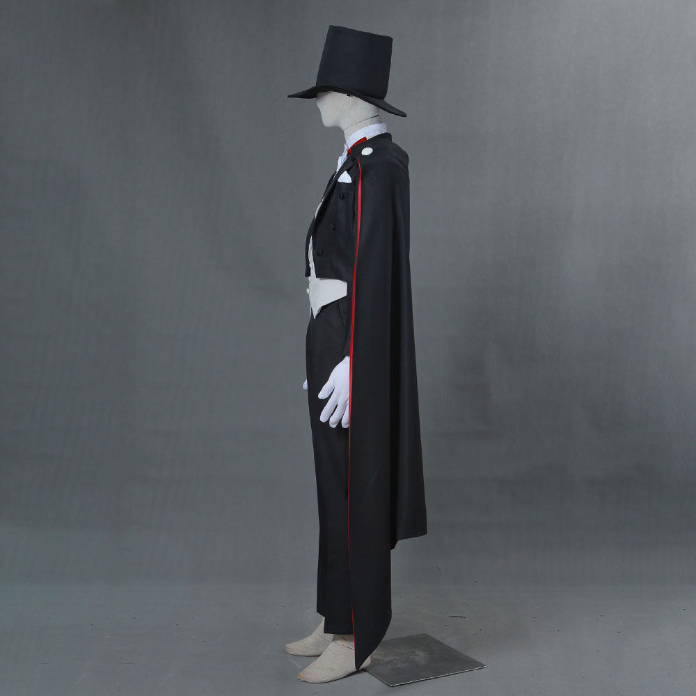 Hallowee Sailor Moon Costume Tuxedo Mask Chiba Mamoru Cosplay Outfits with Accessories Men and Kids