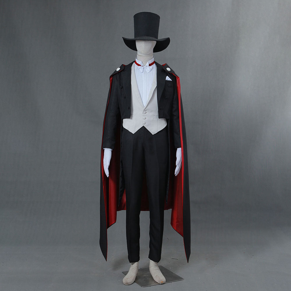 Hallowee Sailor Moon Costume Tuxedo Mask Chiba Mamoru Cosplay Outfits with Accessories Men and Kids