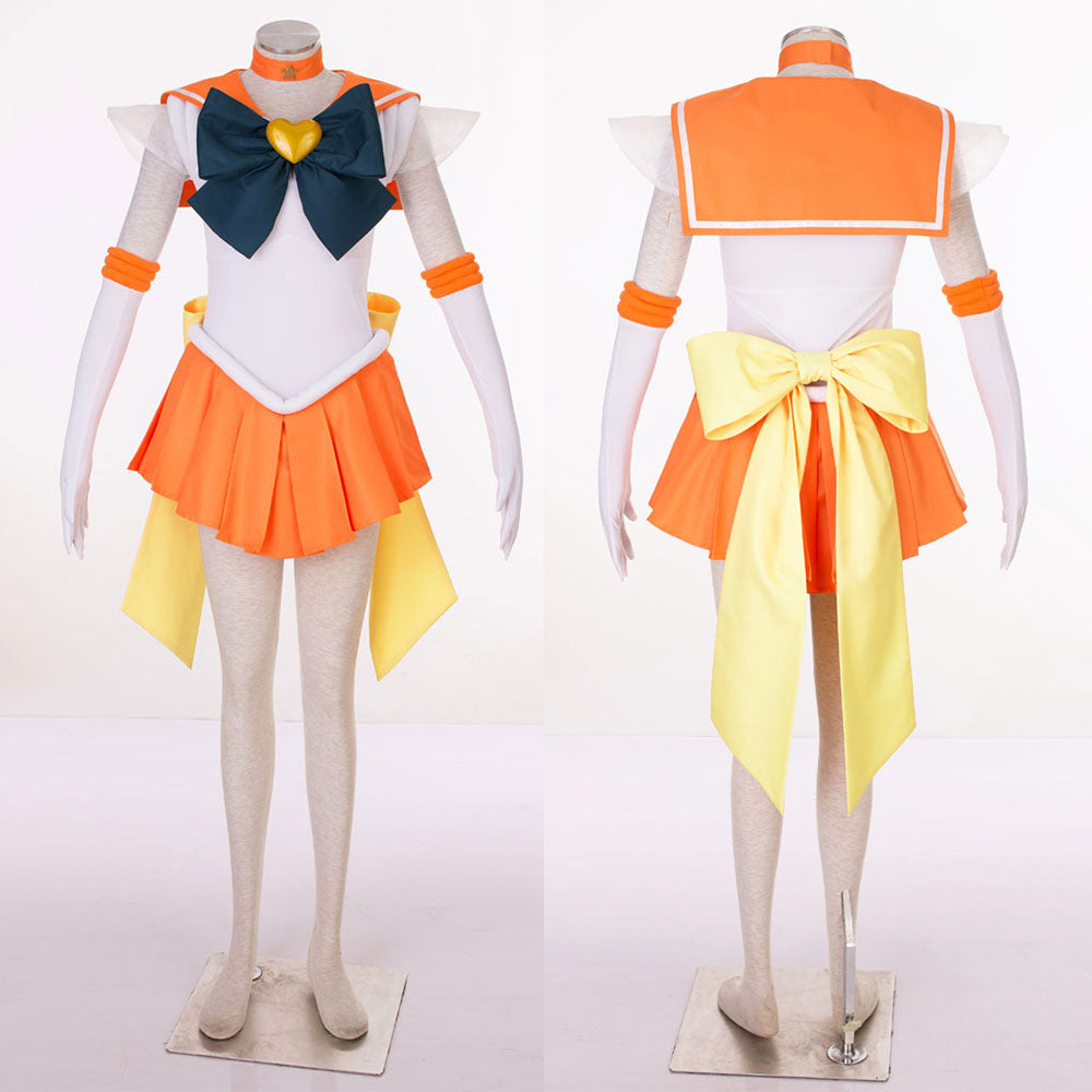Halloween Anime Sailor Moon Costume Aino Minago Sailor venus Fighting Cosplay Full Outfit