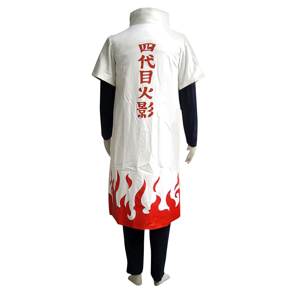 Anime Naruto Shippuden Cosplay Namikaze Minato 4th Hokage Costume Men Kids Halloween