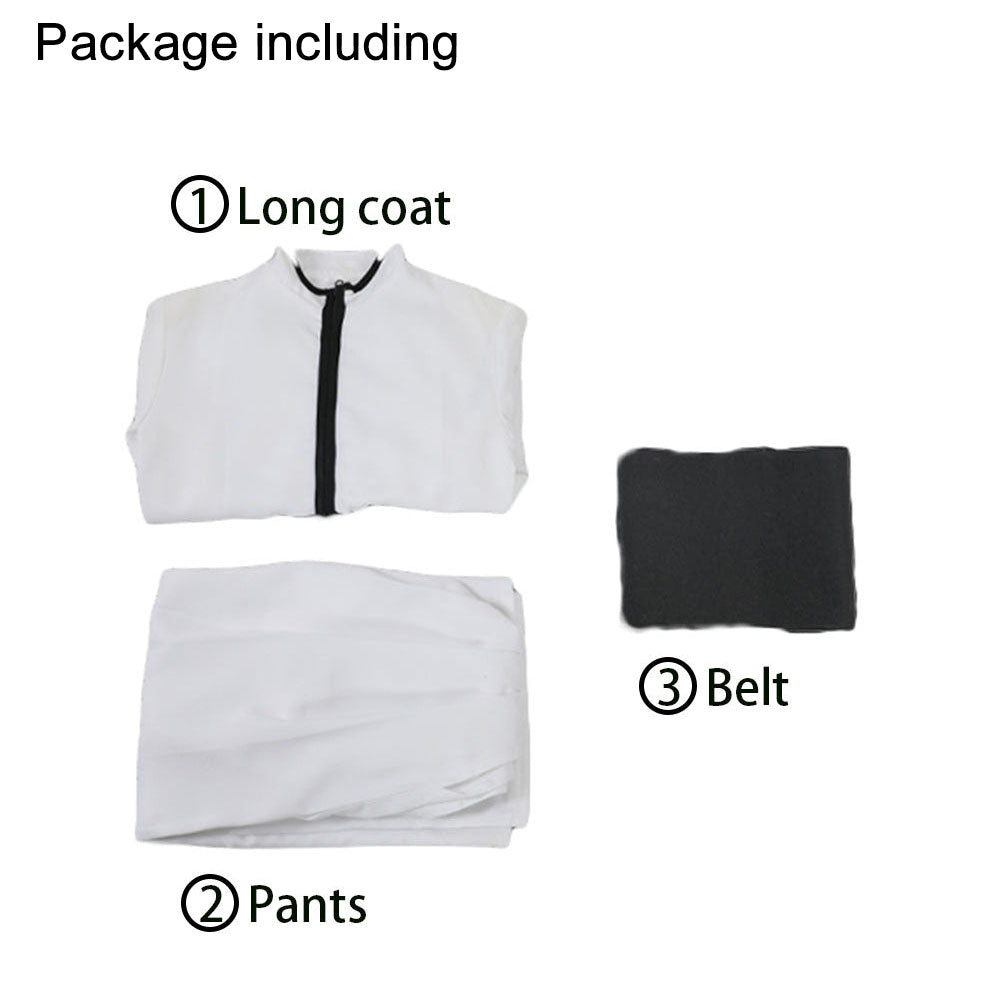 Anime Bleach Costume Ulquiorra Cifer Cosplay White full Outfit Men and Kids Halloween