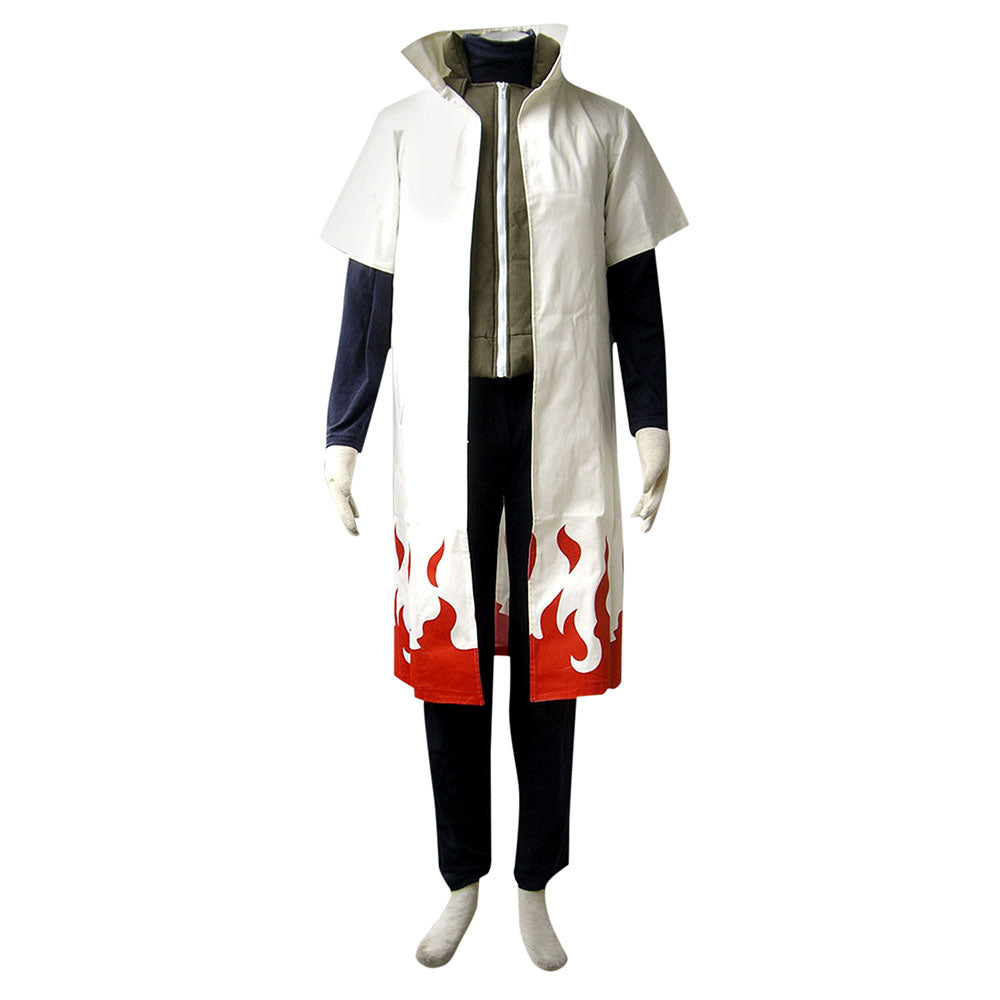 Anime Naruto Shippuden Cosplay Namikaze Minato 4th Hokage Costume Men Kids Halloween