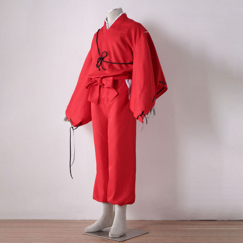 Anime Inuyasha Dog Yaksha Dog Demon Cosplay Costume Kimono Outfit Men and Kids Halloween
