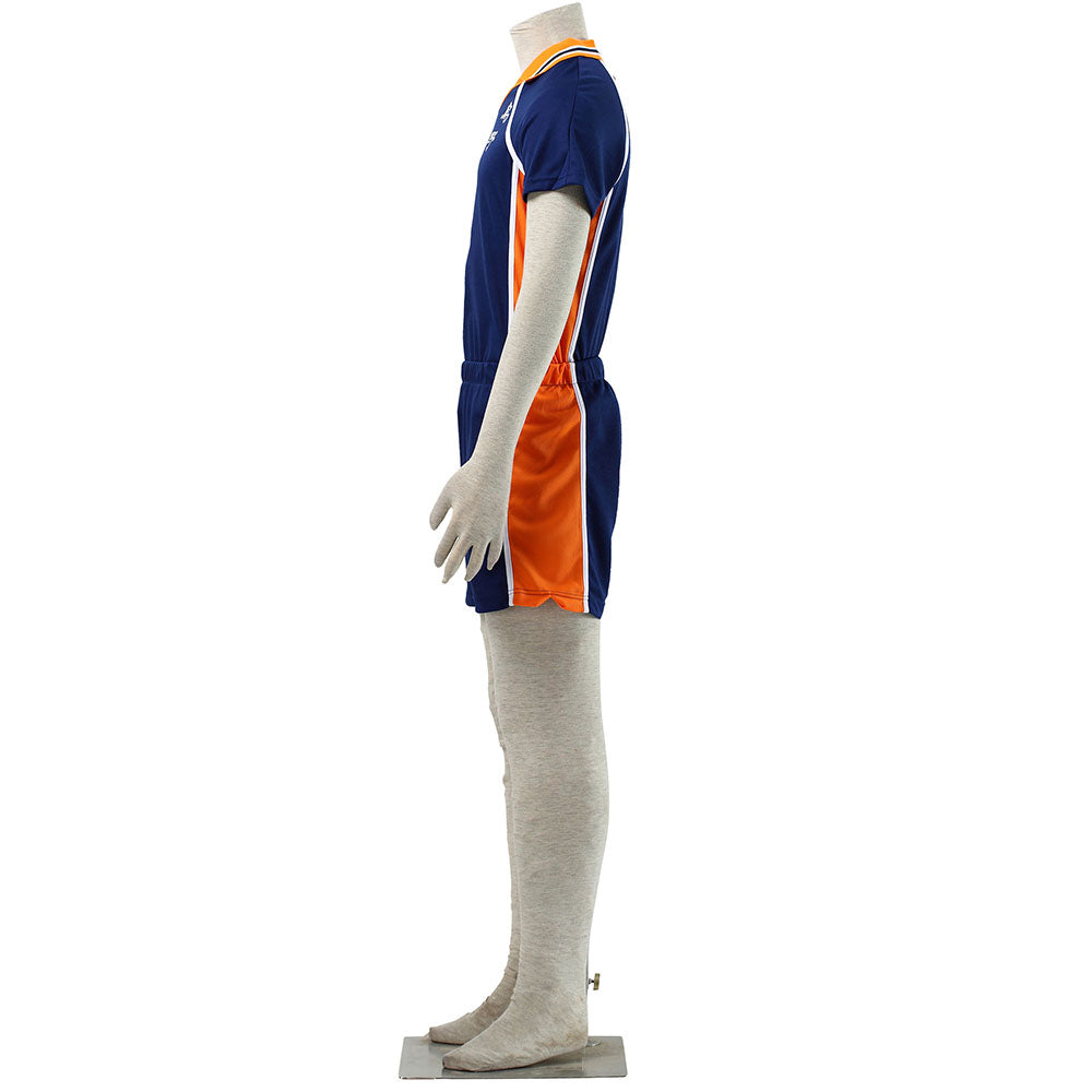 Haikyuu!! Costume Ryunosuke Tanaka Number #5 Karasuno High School Volleyball Uniform with Knee pads
