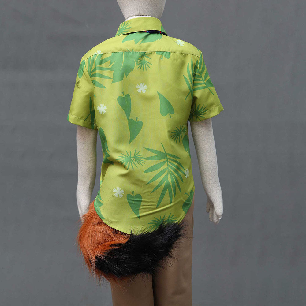 Anime Zootopia Costume The Fox Nick Wilde Cosplay full outfit Men and Kids Halloween