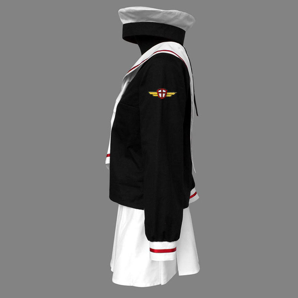 Cardcaptor Sakura Kinomoto Sakura Costume Cosplay Outfits School Uniform Women and Kids Halloween