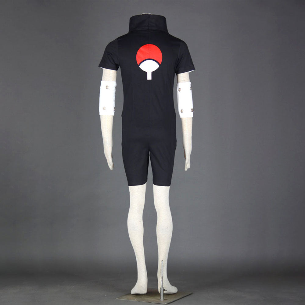 Anime Naruto Shippuden Cosplay Uchiha Sasuke Ninja Exam Costume Men Kids Halloween