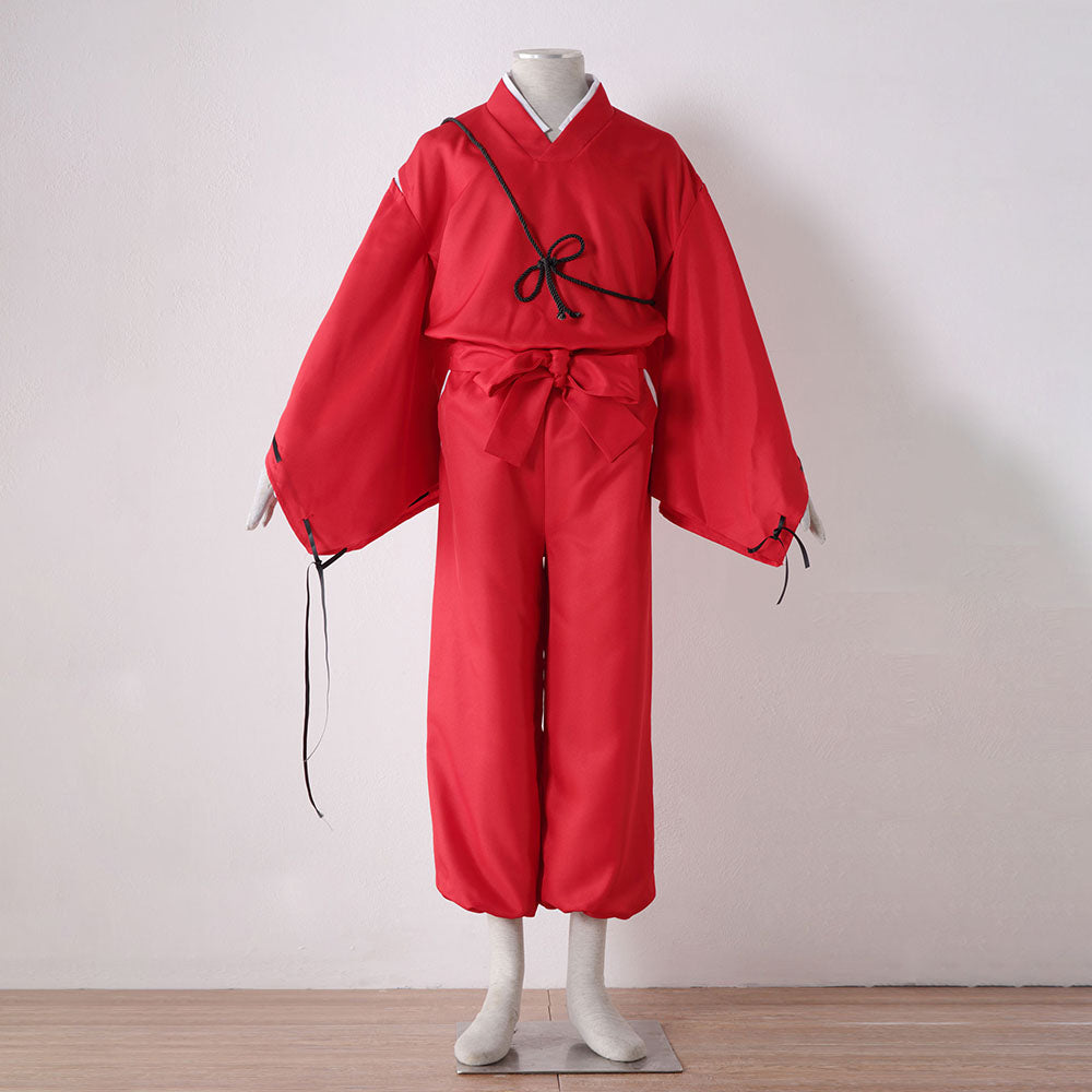 Anime Inuyasha Dog Yaksha Dog Demon Cosplay Costume Kimono Outfit Men and Kids Halloween
