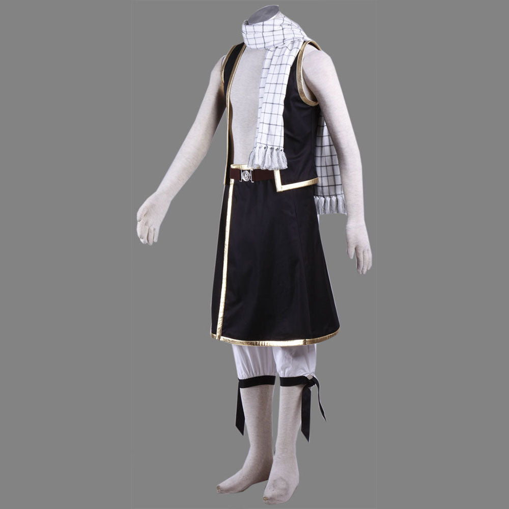 Anime Fairy Tail Costume Natsu Dragneel Cosplay Costume Outfit Men and Kids Halloween