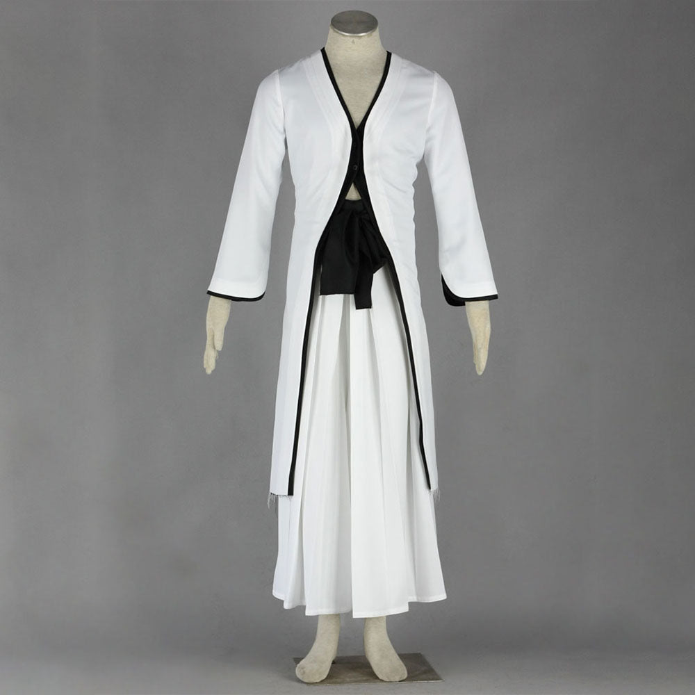 Anime Bleach Costume Ichigo Kurosaki Cosplay White Suits Men and Kids Halloween