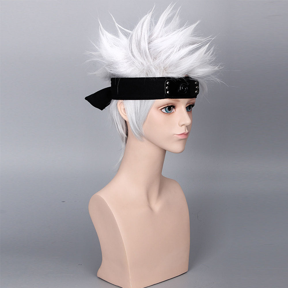 Anime Naruto Shippuden Hatake Kakashi Accessories Wig Mask Gloves Kunai Headband