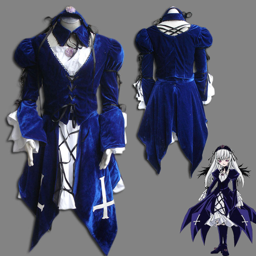 Rozen Maiden Mercury Lamp Cosplay Costumes Outfits Women and Kids Halloween