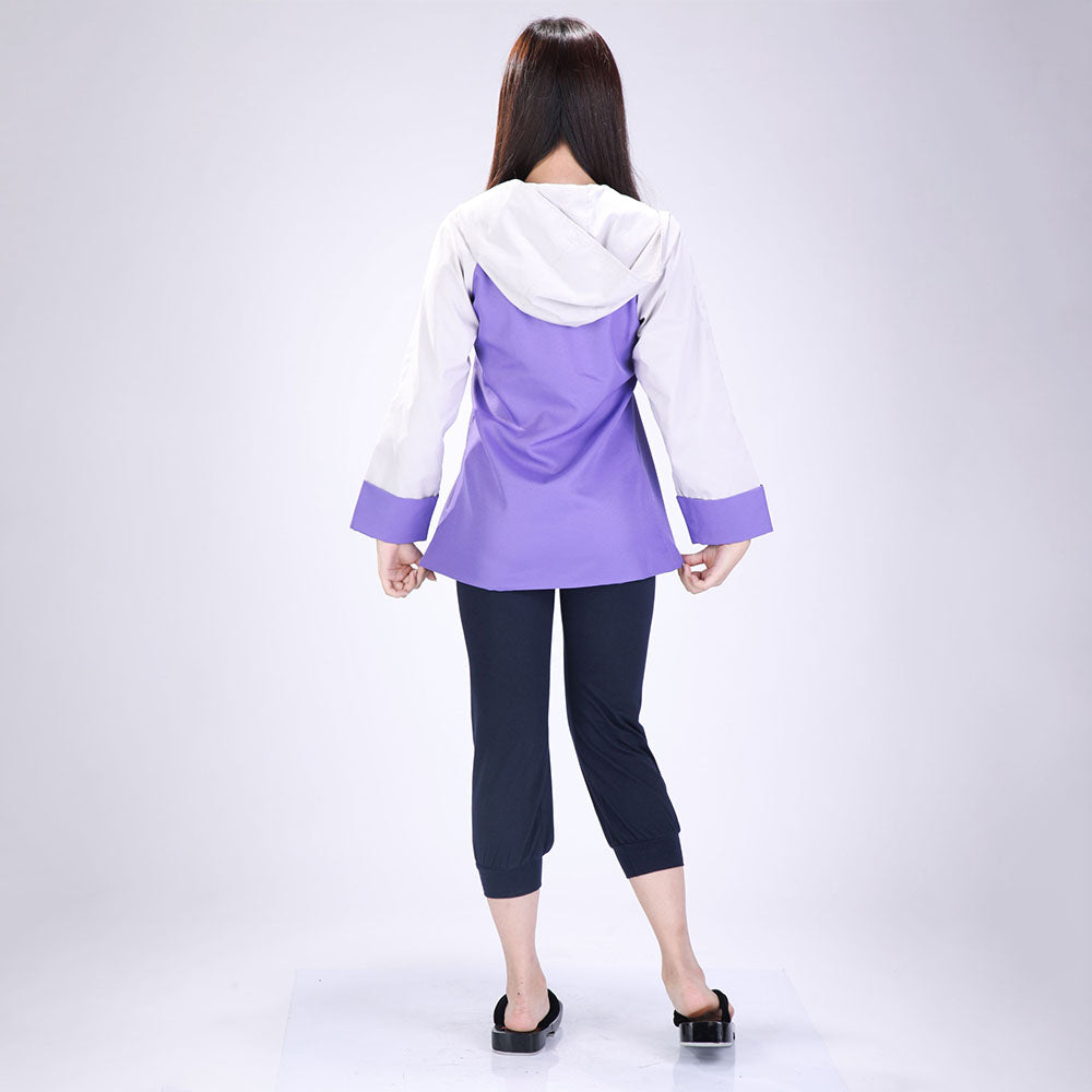 Anime Naruto Shippuden Cosplay Hyuuga Hinata Costume Women Kids Halloween
