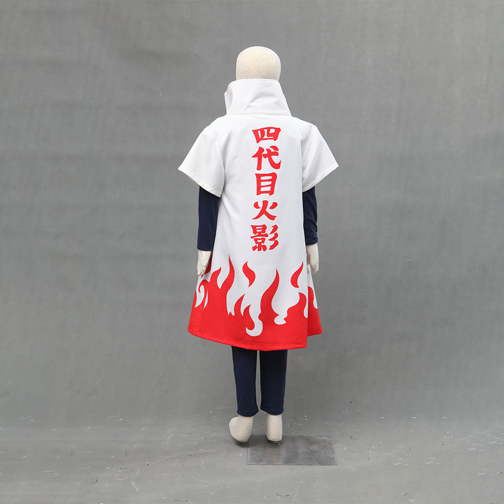 Anime Naruto Shippuden Cosplay Namikaze Minato 4th Hokage Costume Men Kids Halloween