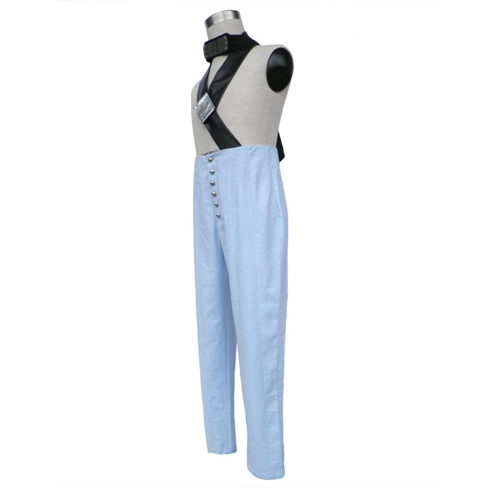 Anime Naruto Shippuden Cosplay Momochi Zabuza Costume with Shoes Men Kids Halloween