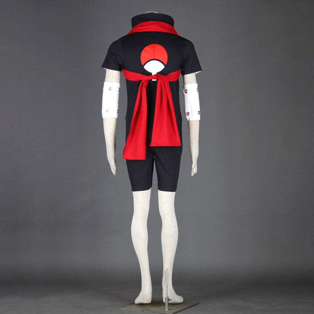 Anime Naruto Shippuden Cosplay Uchiha Sasuke Ninja Exam Costume Men Kids Halloween
