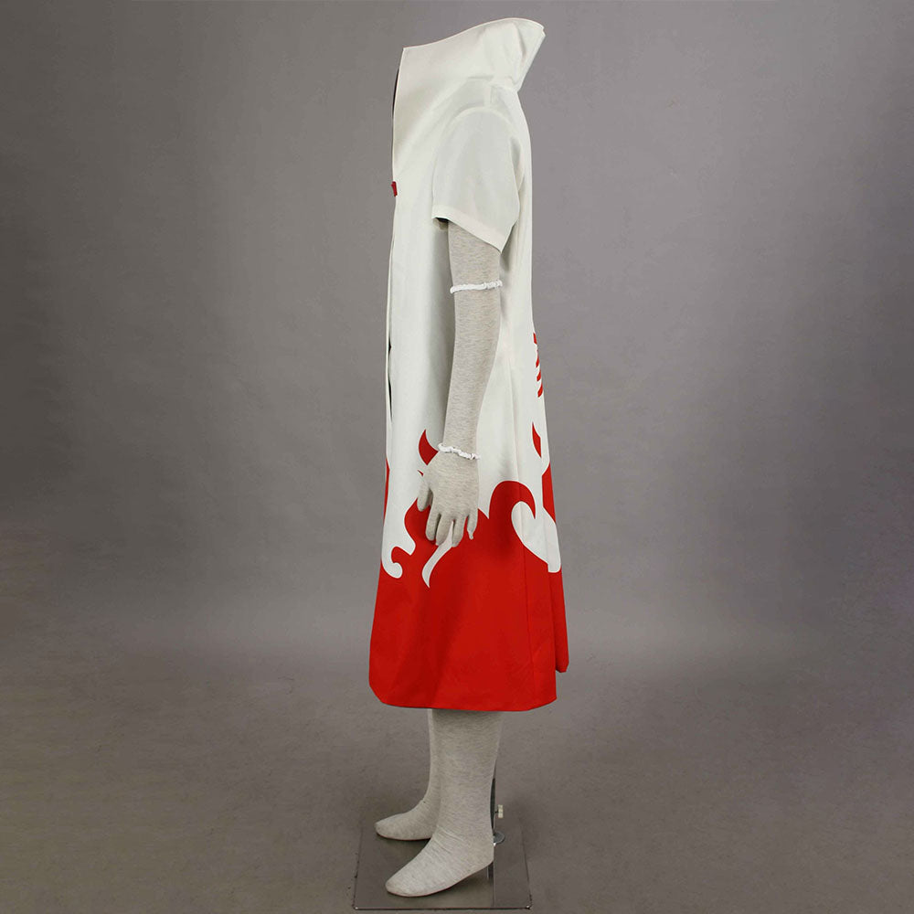 Anime Naruto Shippuden Costume 4th Hokage Minato Cosplay Cloak with Headband Men Kids Halloween