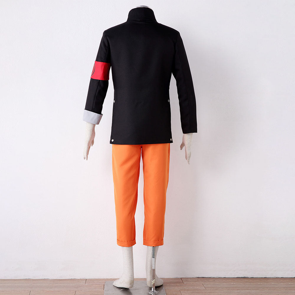 Naruto Movie The Last Naruto Cosplay Costume with Headband Men Kids Halloween