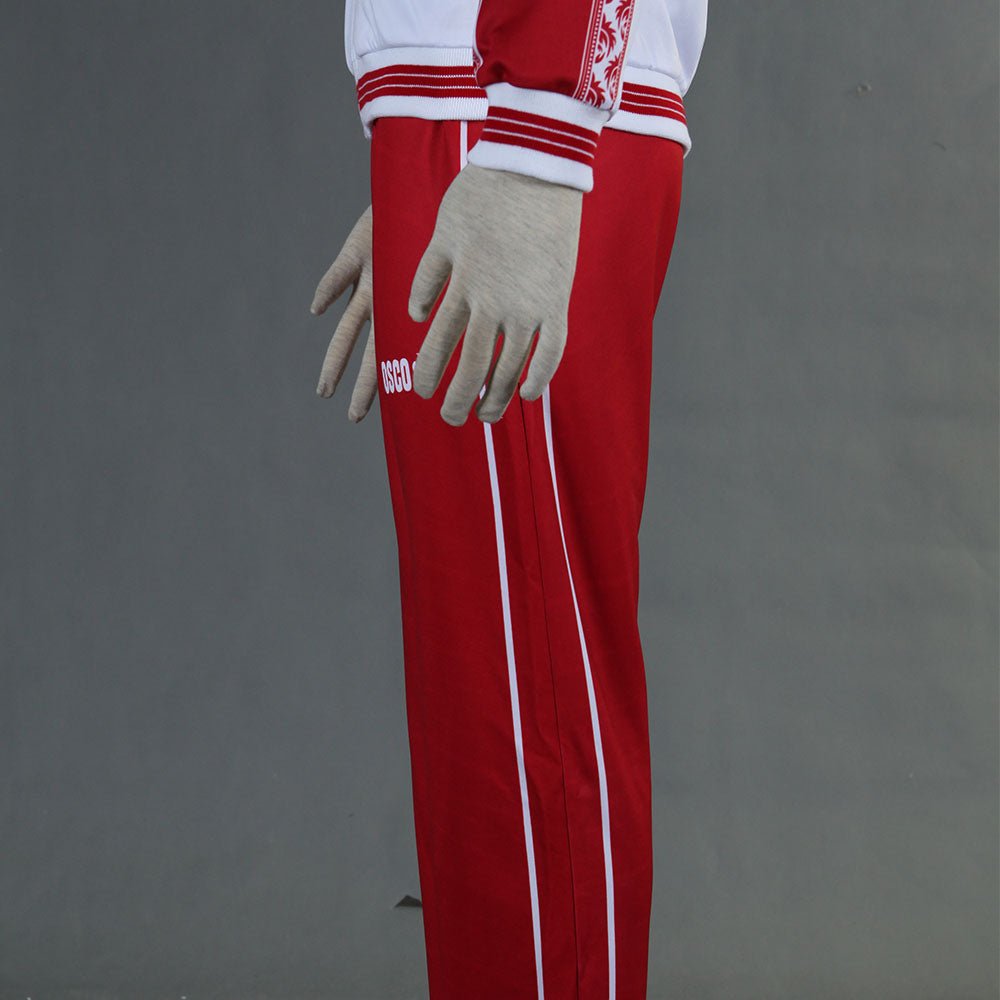 Anime YURI!!! on ICE Victor Nikiforov Cosplay Costume Red Suits Men and Kids Halloween