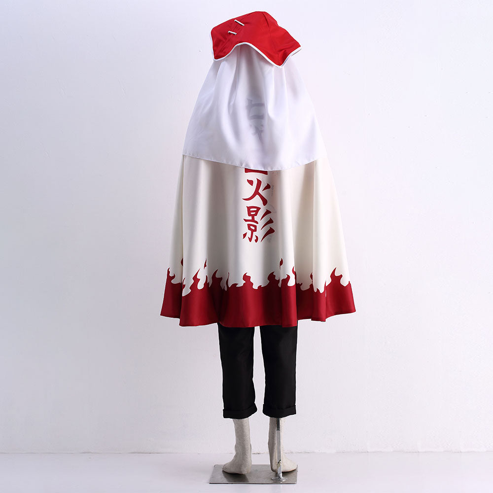 Anime Naruto Shippuden Cosplay Naruto 7th Hokage Costume with Hat Men Kids Halloween