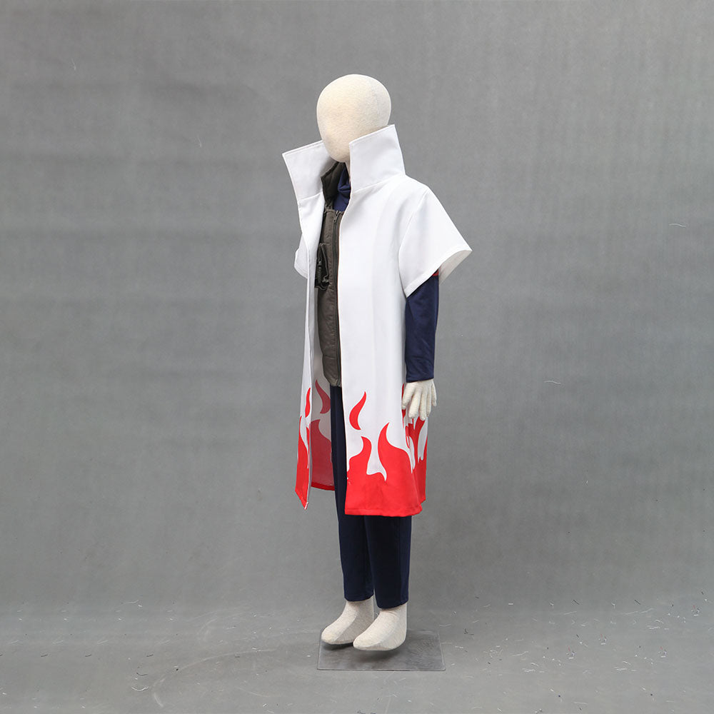 Anime Naruto Shippuden Cosplay Namikaze Minato 4th Hokage Costume Men Kids Halloween