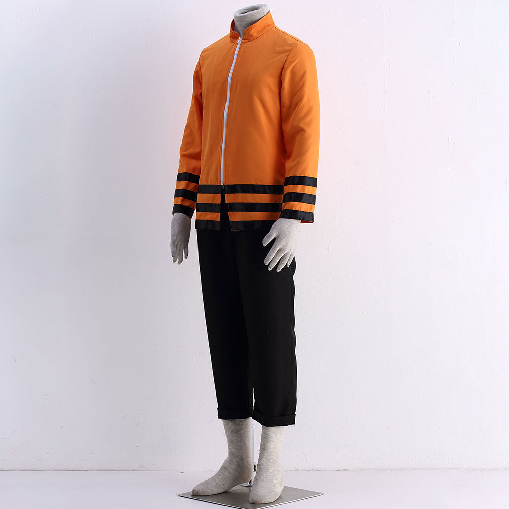 Anime Boruto Naruto as Father Cosplay Costume with Headband Men and Kids Halloween