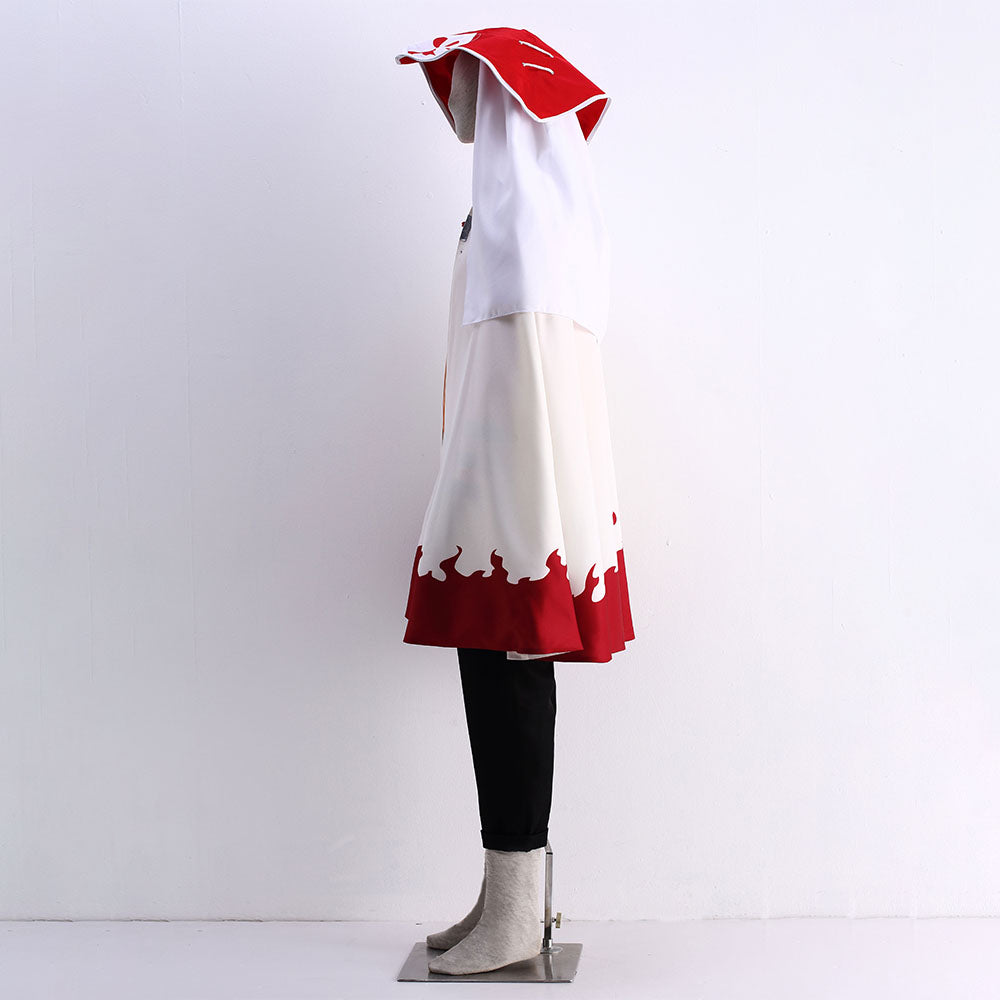 Anime Naruto Shippuden Cosplay Naruto 7th Hokage Costume with Hat Men Kids Halloween