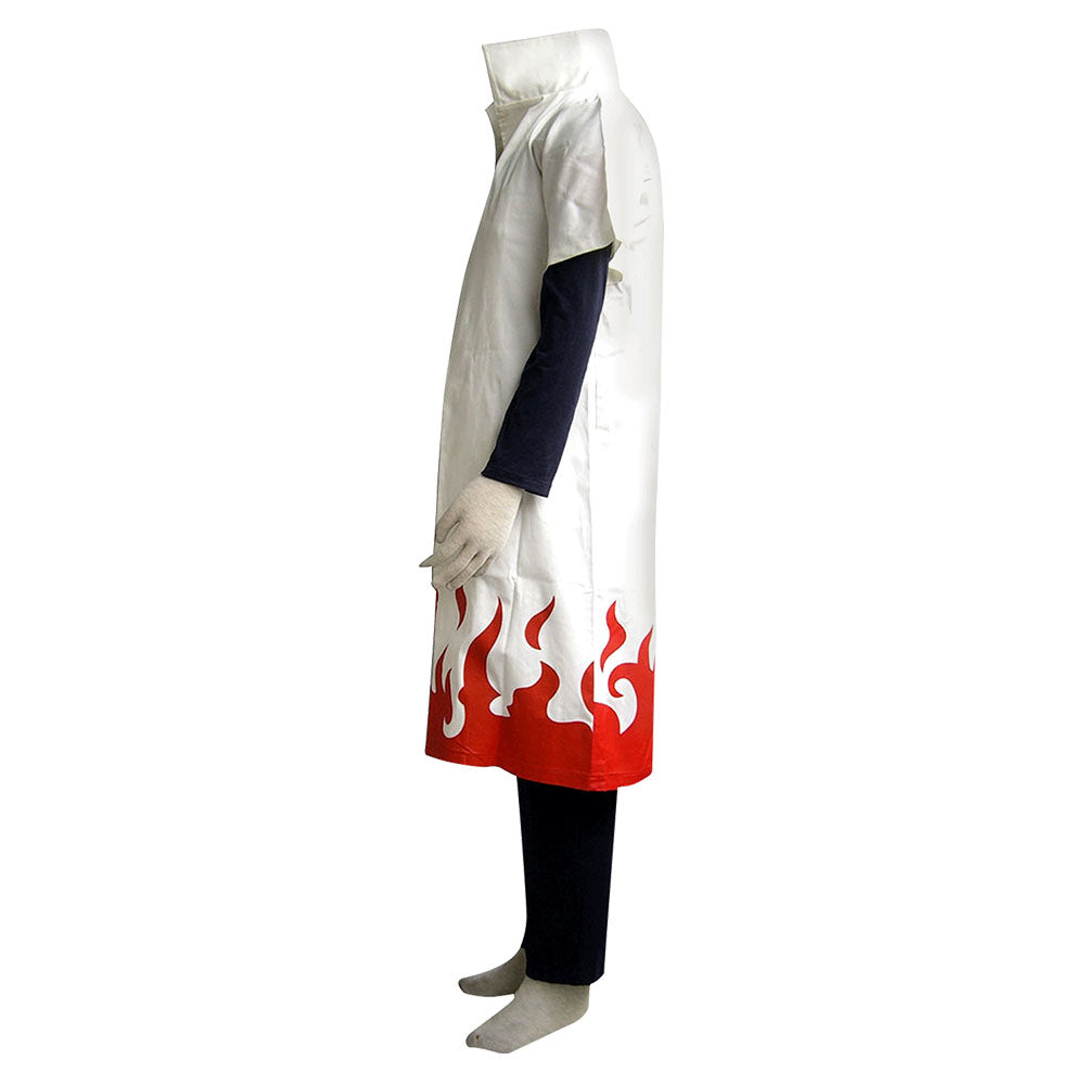 Anime Naruto Shippuden Cosplay Namikaze Minato 4th Hokage Costume Men Kids Halloween