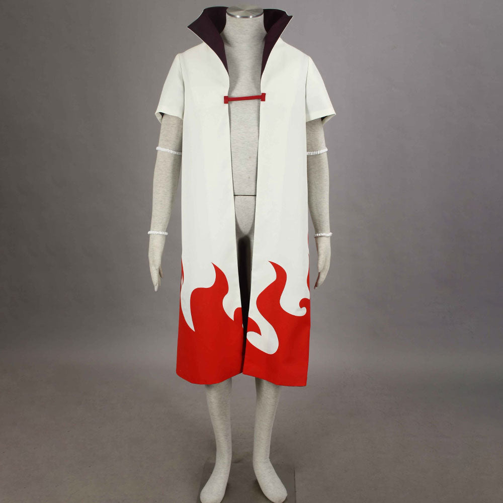 Anime Naruto Shippuden Costume 4th Hokage Minato Cosplay Cloak with Headband Men Kids Halloween