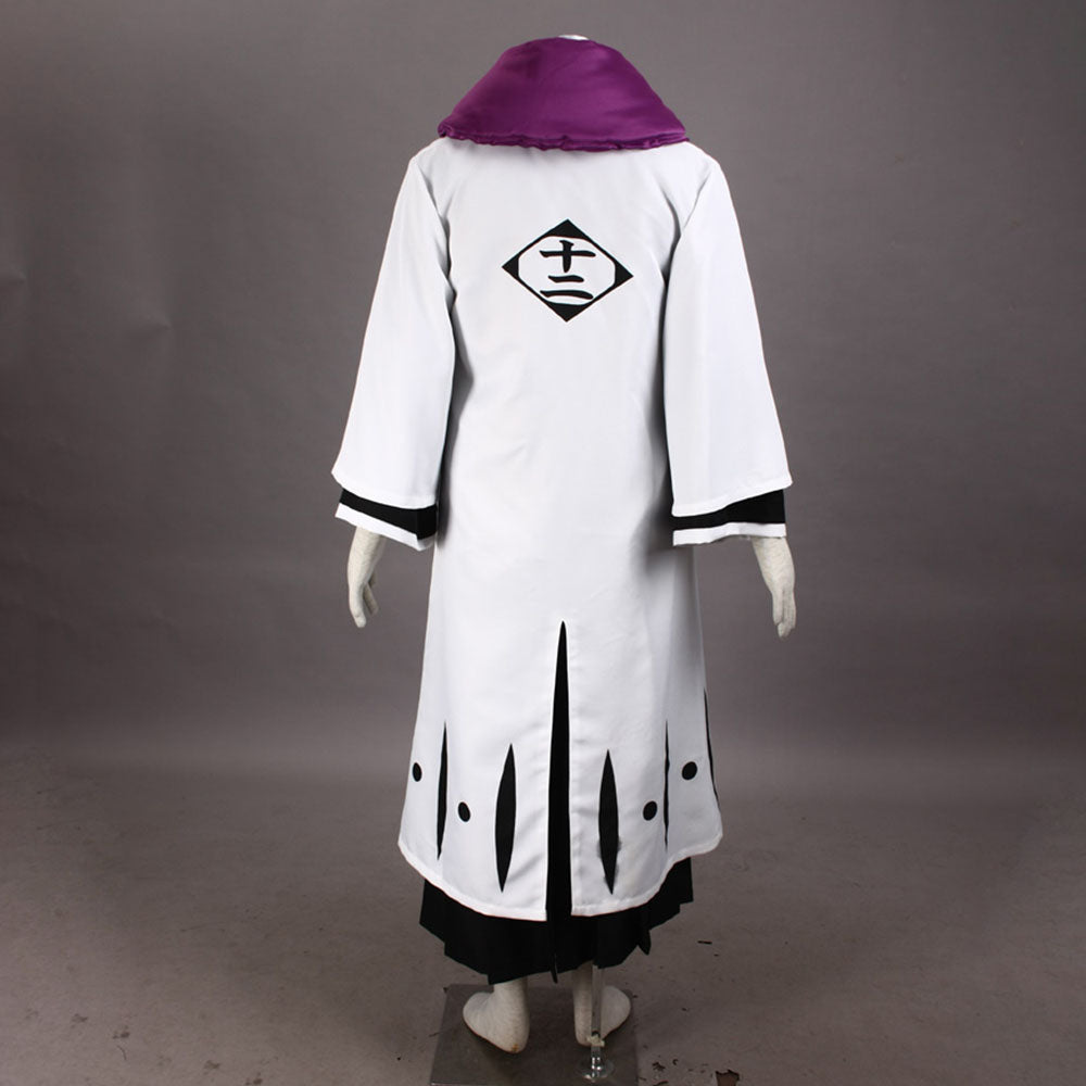 Anime Bleach Kurotsuchi Mayuri Costume Cosplay Suits 12th Division Captain Costume Men and Kids Halloween