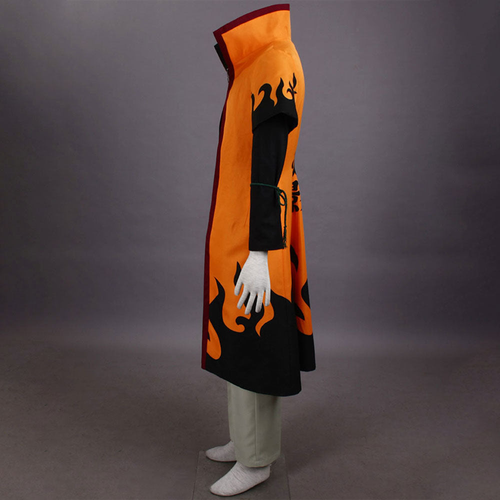 Anime Naruto Shippuden 6th Hokage Cosplay Naruto Costume Men Kids Halloween