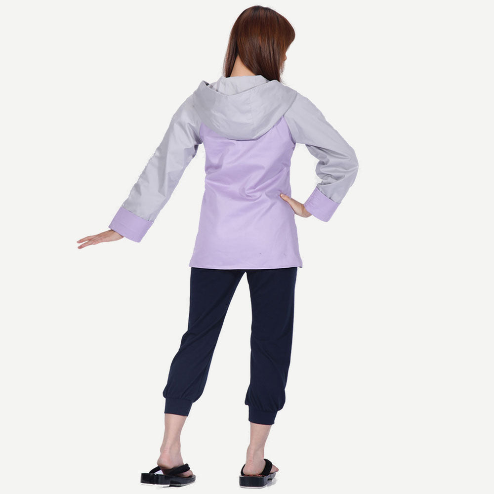 Anime Naruto Shippuden Hyuga Hinata Cosplay Costume Women Kids Halloween