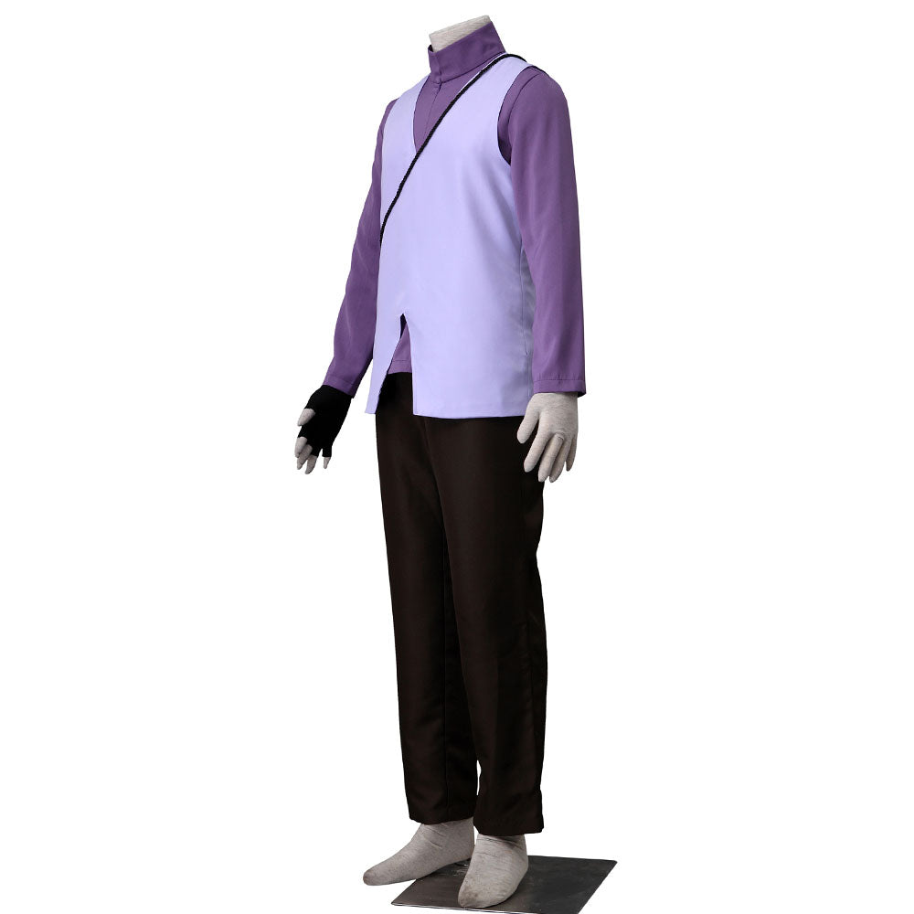 Anime Boruto Uchiha Sasuke as Father Cosplay Costume with Headband Men and Kids Halloween