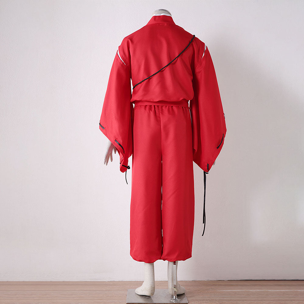 Anime Inuyasha Dog Yaksha Dog Demon Cosplay Costume Kimono Outfit Men and Kids Halloween