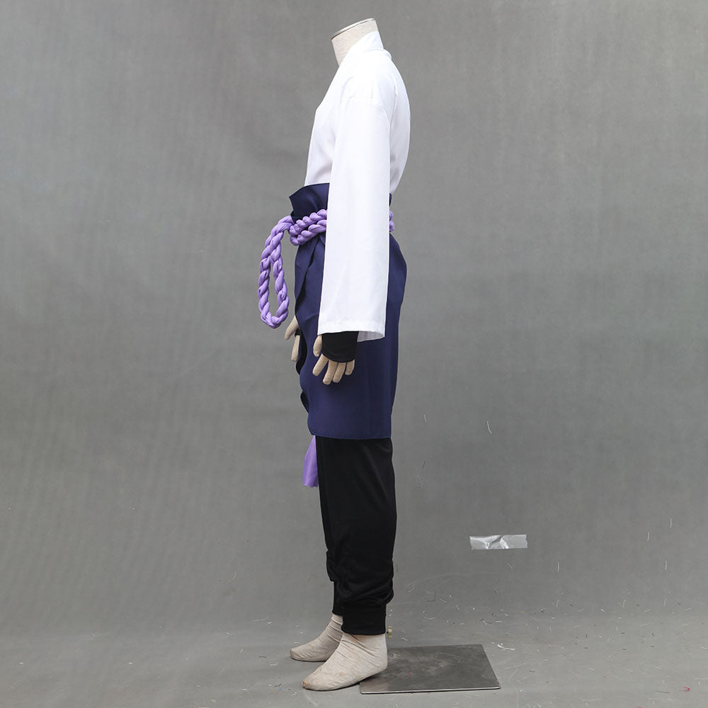 Anime Naruto Shippuden Cosplay Uchiha Sasuke Teenager Costume Men Kids Halloween