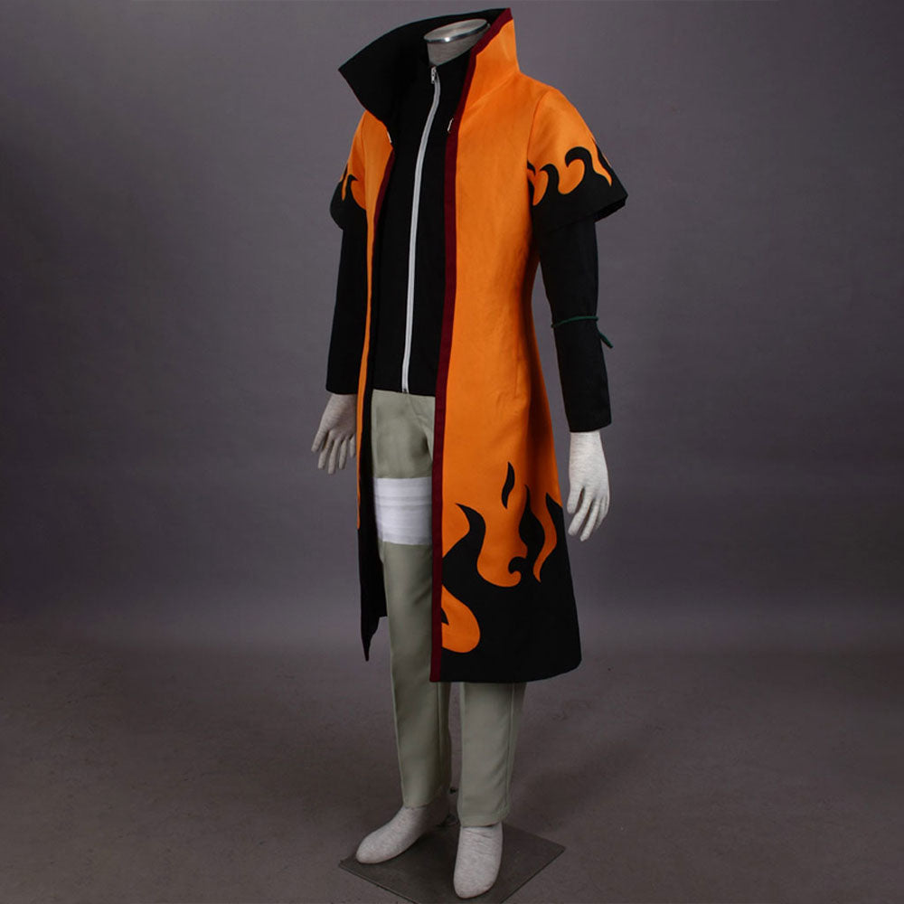 Anime Naruto Shippuden 6th Hokage Cosplay Naruto Costume Men Kids Halloween