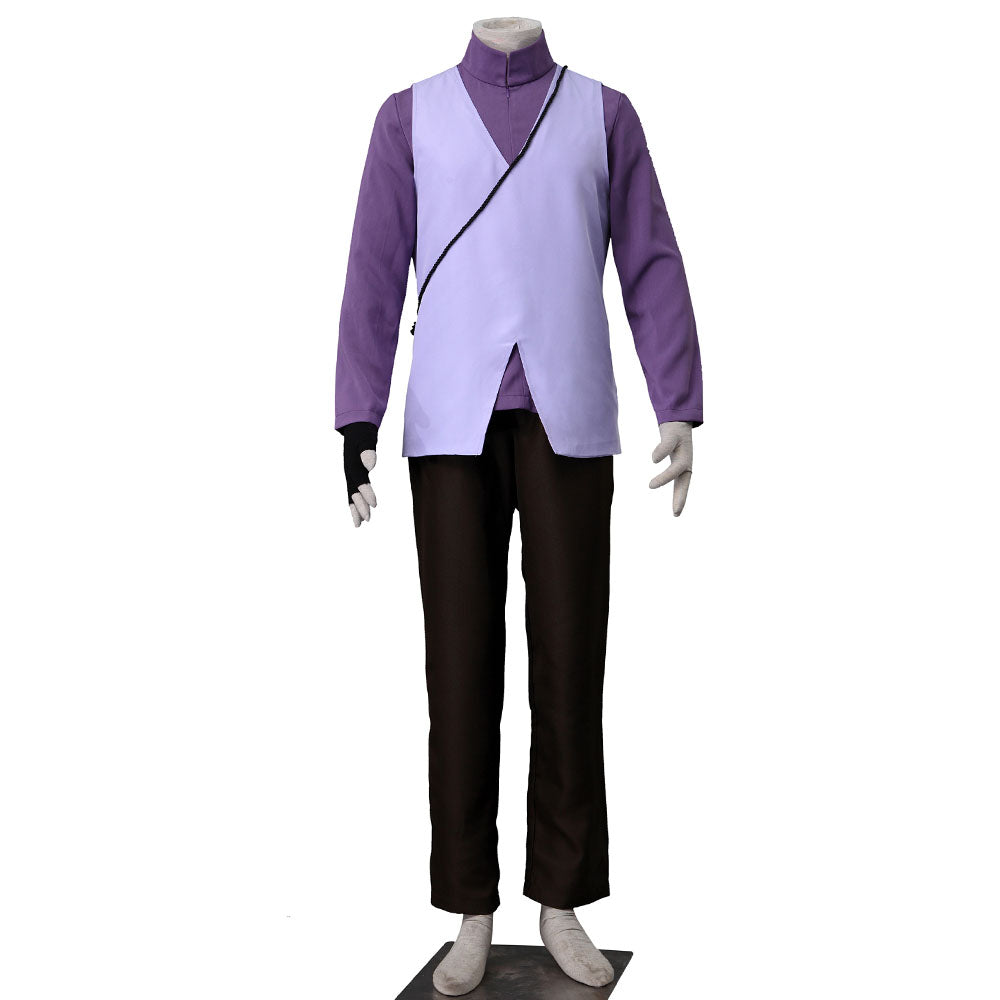 Anime Boruto Uchiha Sasuke as Father Cosplay Costume with Headband Men and Kids Halloween