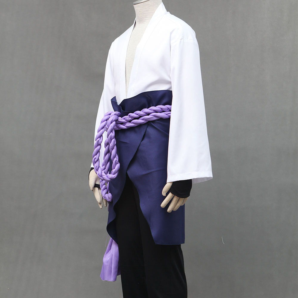 Anime Naruto Shippuden Cosplay Uchiha Sasuke Teenager Costume Men Kids Halloween