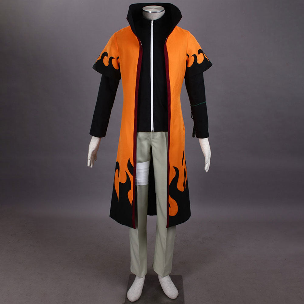 Anime Naruto Shippuden 6th Hokage Cosplay Naruto Costume Men Kids Halloween