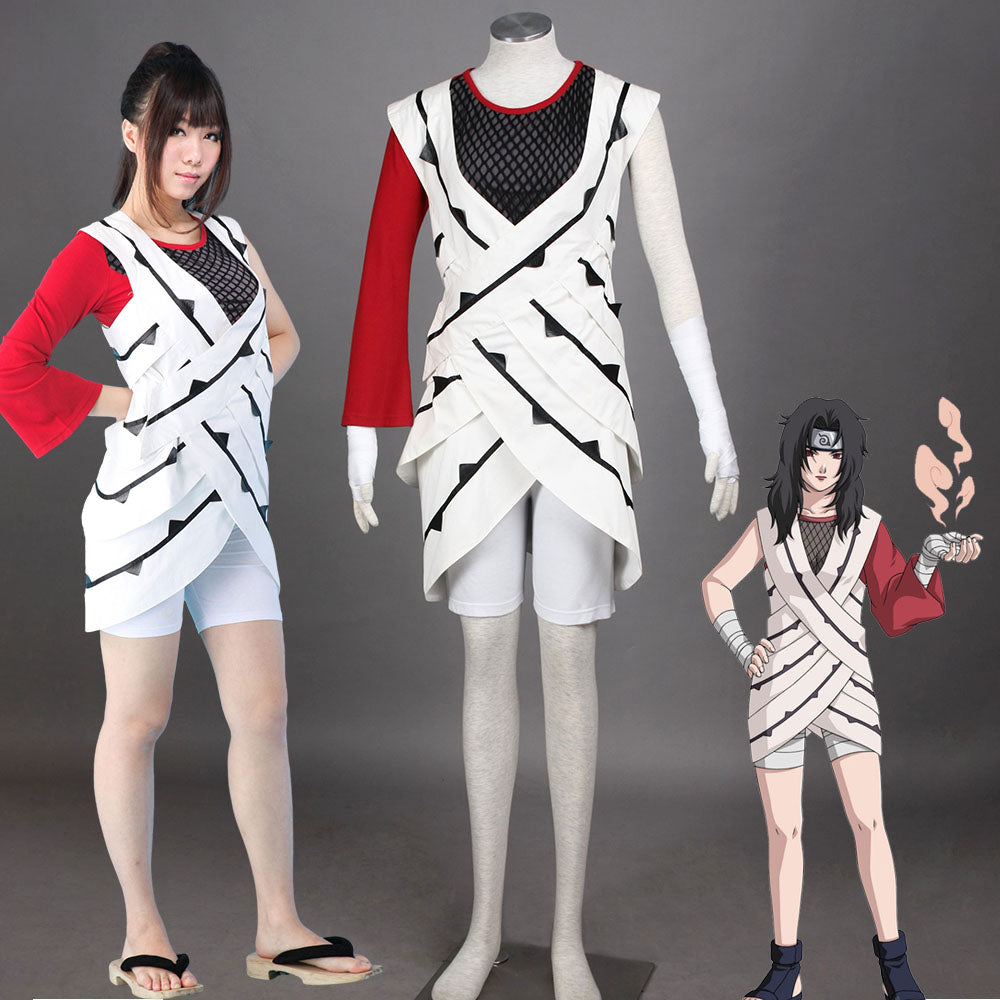 Anime Naruto Shippuden Yuuhi Kurenai Cosplay Costume Women Kids Halloween
