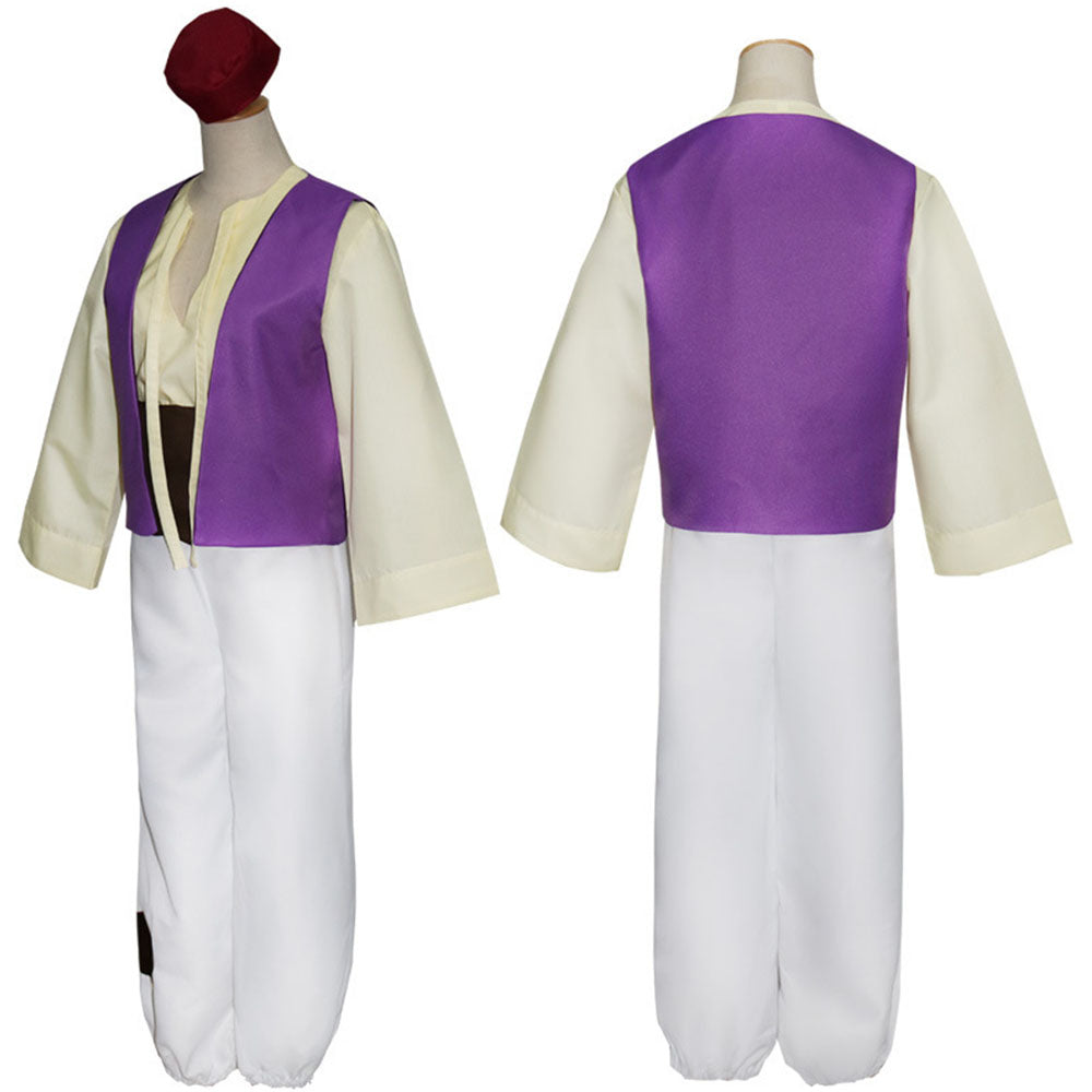Aladdin Costume Aladdin and the Magic Lamp Prince Ali Cosplay Outfits for Men