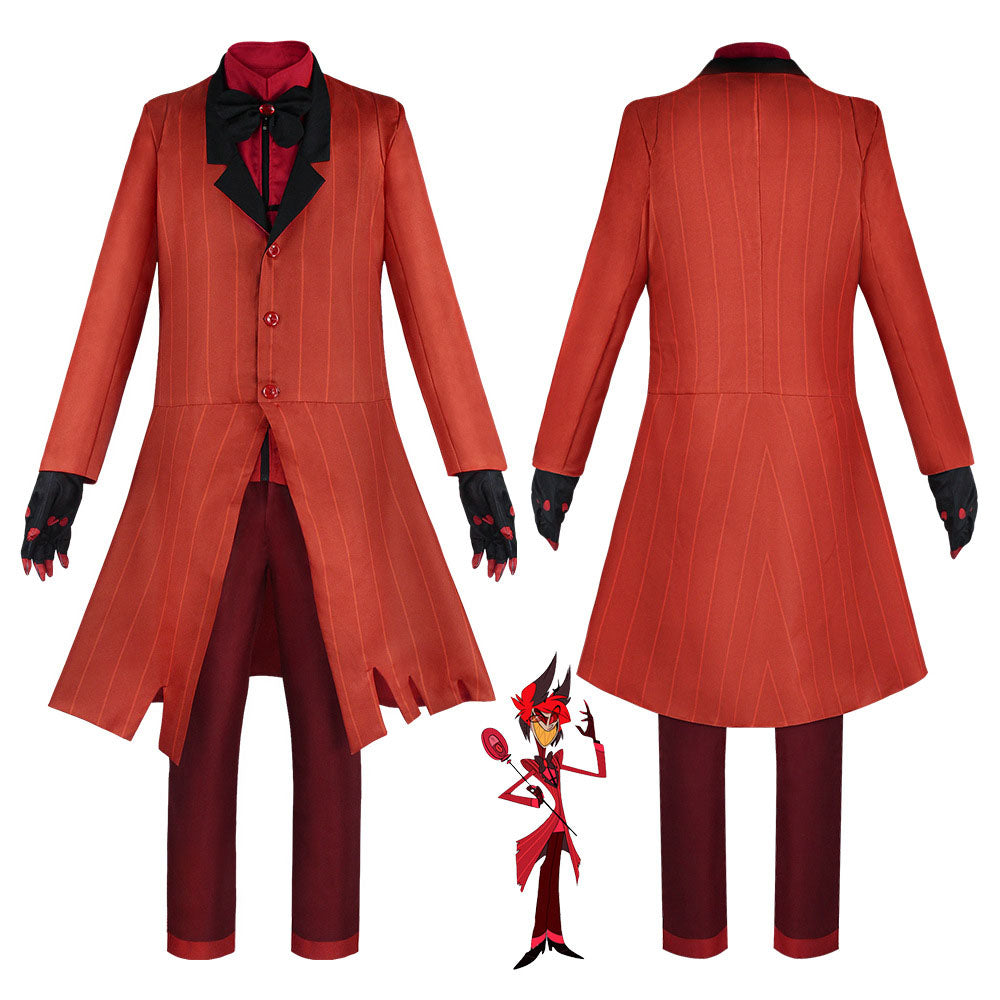 Hazbin Hotel Alastor Cosplay Costume full Outfit for Men Halloween