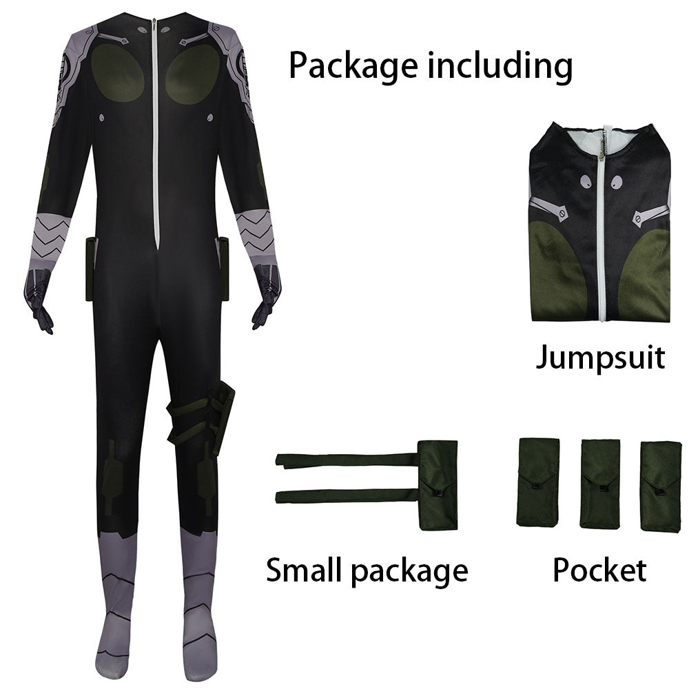 Kaiju No. 8 Costumes Kafka Hibino Defense Force Cosplay Jumpsuit with Accessories for Men