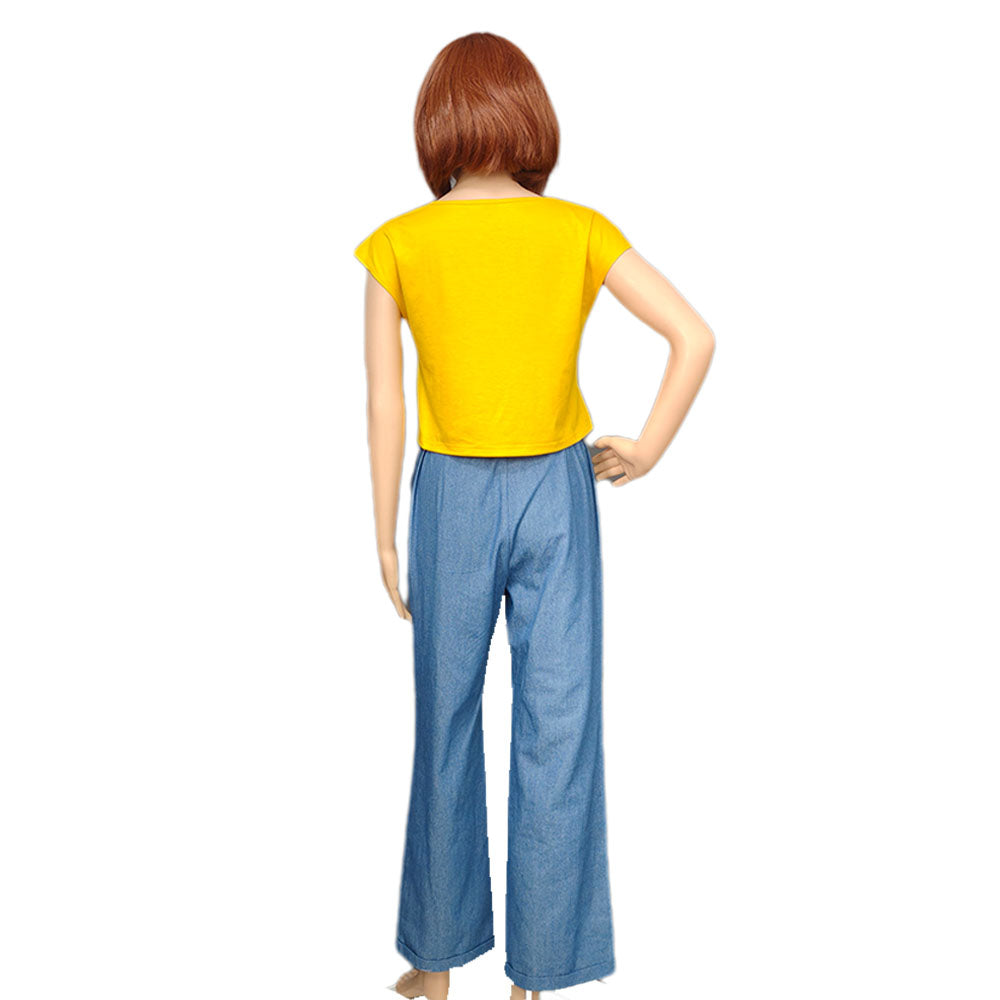 Anime Naruto Boruto Cosplay Uzumaki Himawari Costume Women Kids Halloween